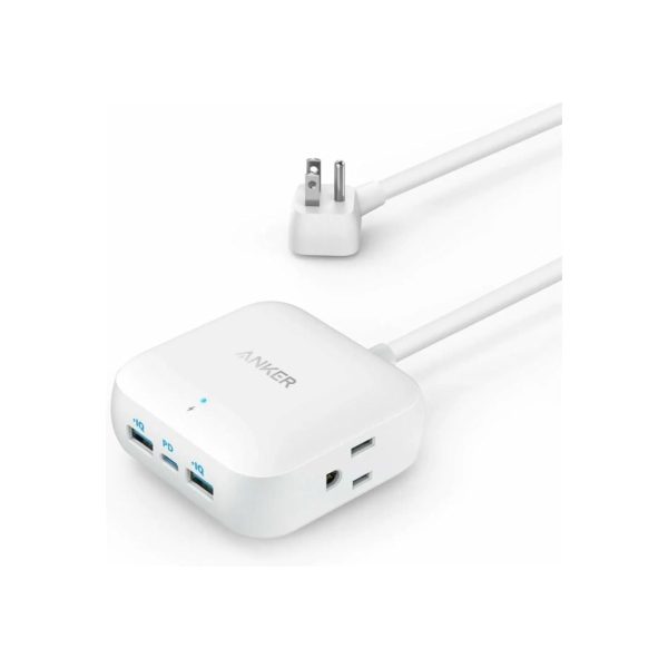 Anker Power Strip 30W PowerPort Strip PD 2 Mini with 2 Outlets & 3 USB, 5 ft Cord Online Sale