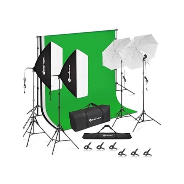 Photography Background Support System Umbrellas Softbox Continuous Lighting Kit Online Sale