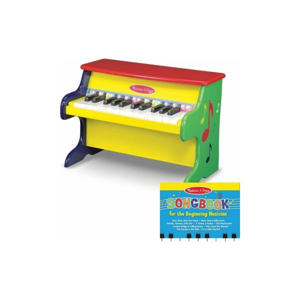 Melissa & Doug Learn-To-Play Piano With 25 Keys and Color-Coded Songbook Fashion