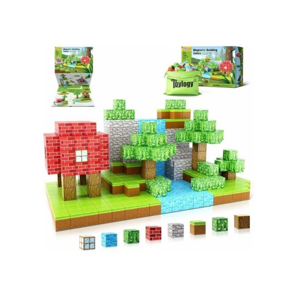 48 Pcs Magnetic Blocks-Build Mine Magnet World Edition For Discount