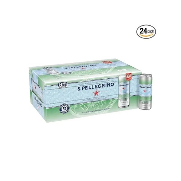 Pack of 24 S.Pellegrino Sparkling Natural Mineral Water, Unflavored Online