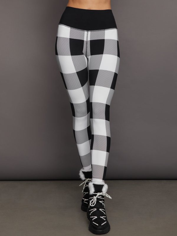 Printed Base Layer Legging - Buffalo Plaid For Cheap